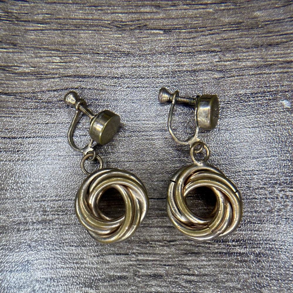 Vintage Brass Dangle Earrings